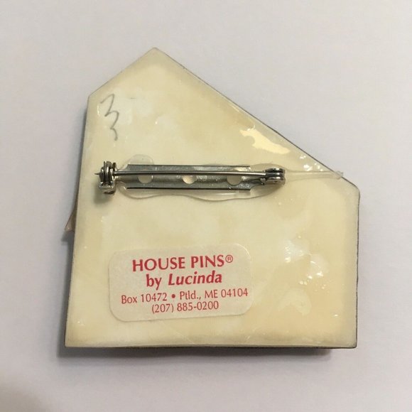 Lucinda House Pins ’ BROOCH’,  4th of July, Red White Blue Flag Star Heart Moon - Picture 4 of 6